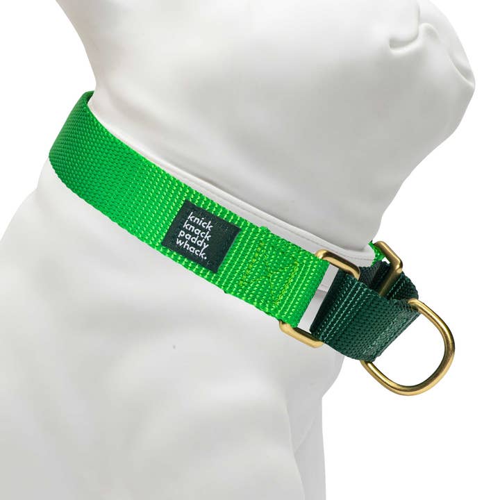 Neon & Hunter Grön Martingal för wholesale av Knick Knack Paddywhack Dog Gear