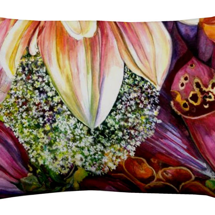 Blooming Flowers Outdoor Cushion for wholesale by Lemon Made