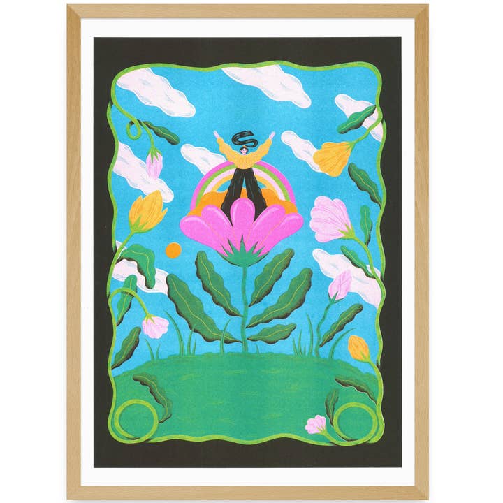 KIBLIND Atelier - Wholesale Art Print - A3 Poster - Clara Super Duper - Time to Shine
