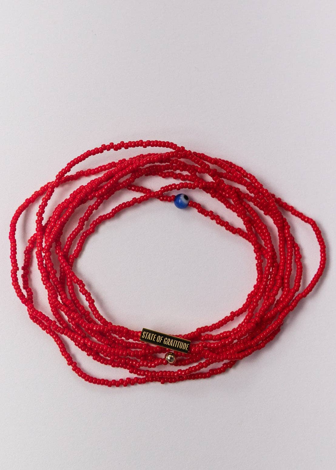 State of Gratitude – wholesale Beaded bracelet – Strawberry Intention Wrap Bracelet0