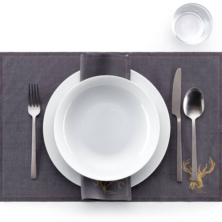 MY DRAP - Wholesale Dinner & Cloth Napkin - Always Christmas Linen Dinner Napkins 6 Units