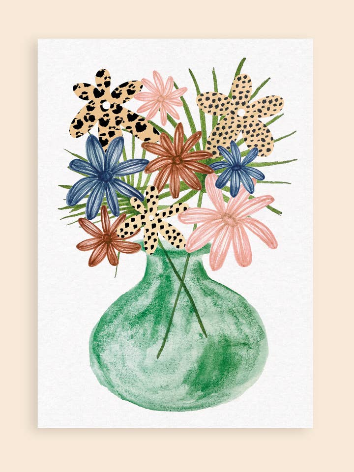 Stampa artistica di fiori selvatici per la vendita all'ingrosso da parte di Hand and Palm