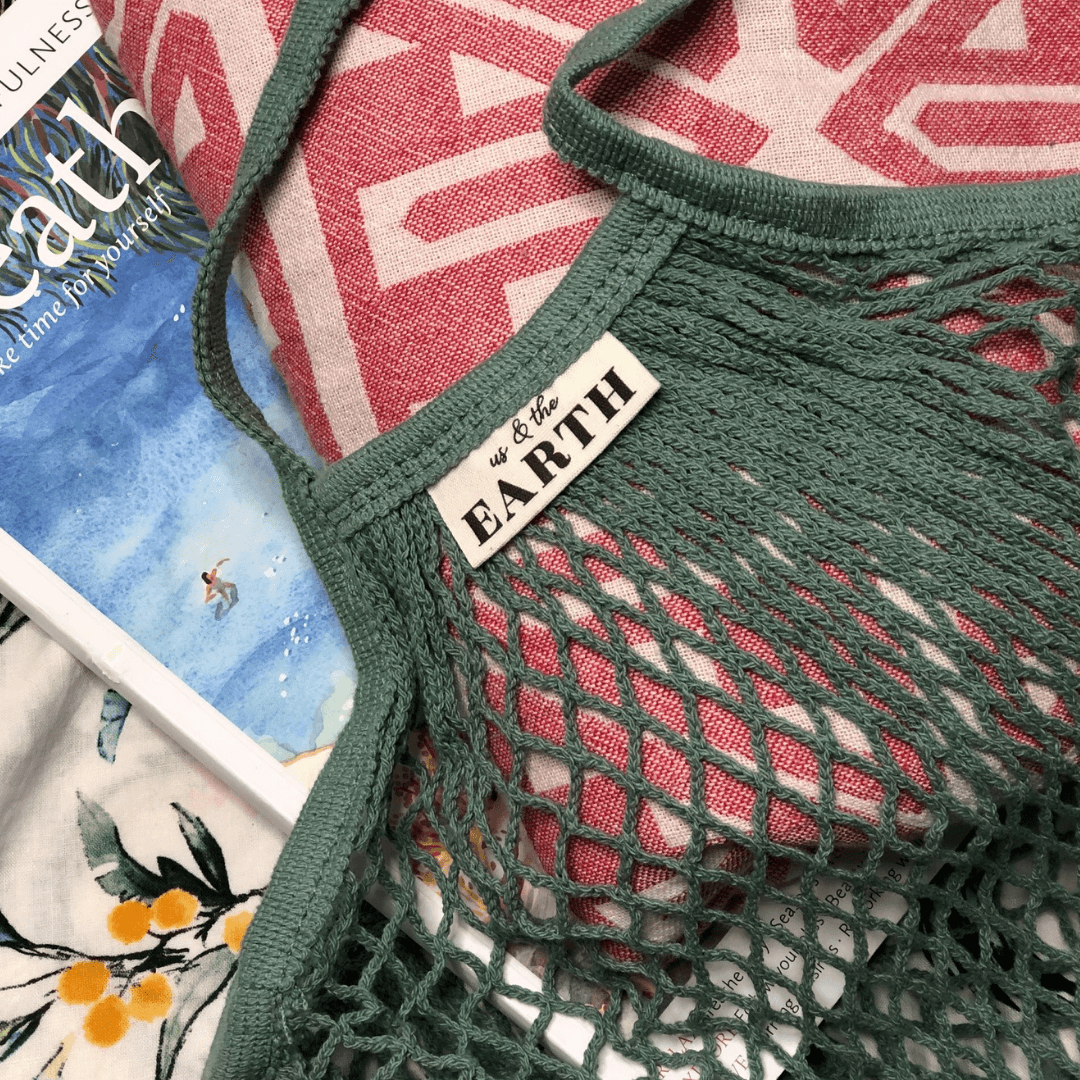 Us and The Earth - Wholesale Grocery/Shopping Bag - Reusable Cotton Shopping Net Bag7
