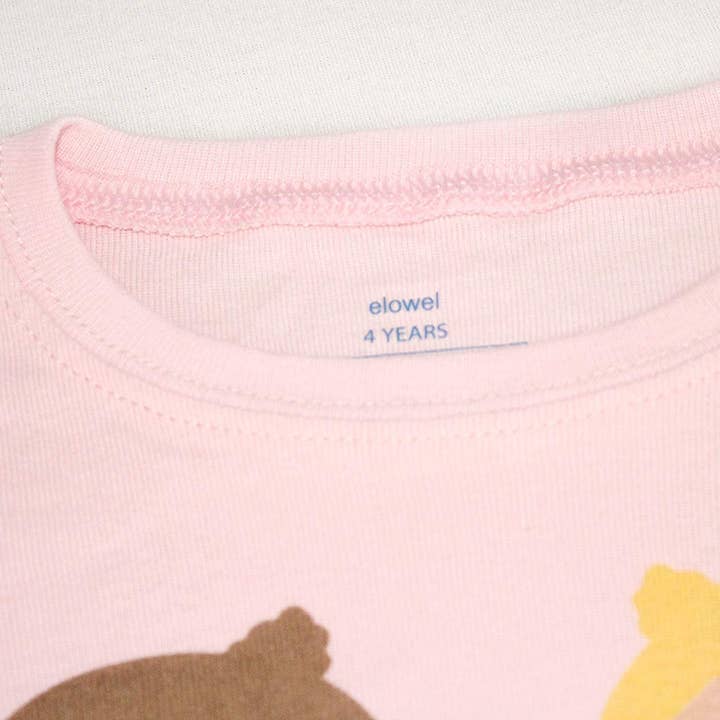 elowel - Wholesale Sleepwear Set - Kids - Elowel Girls Ballerina 2 Piece Kids Childrens Pajamas 100% C