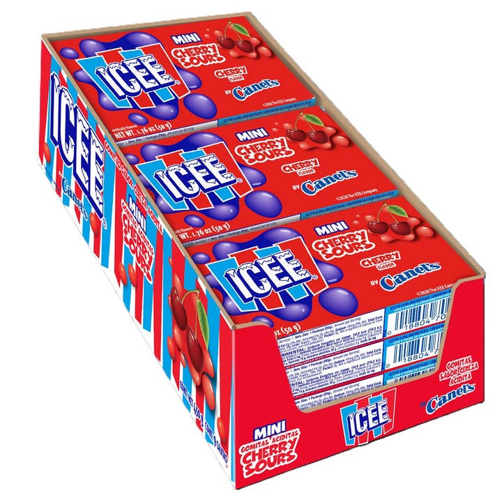 Grandpa Joe's Candy Shop - Wholesale Hard Candy - ICEE Cherry Sour Minis 1.7oz, 9ct
