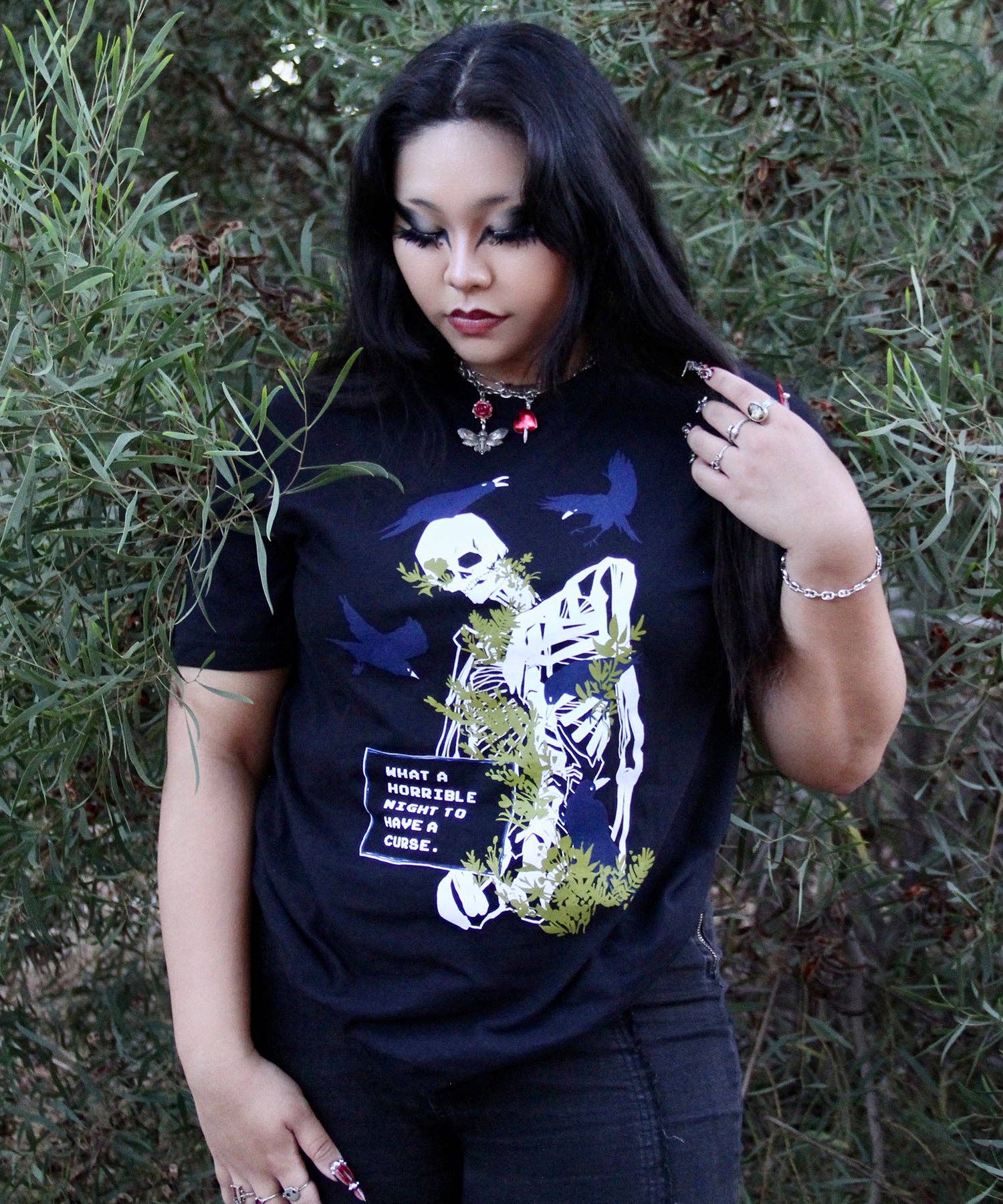 Bandage Brigade - Wholesale Screen Printed T-Shirt - Women's - Cursed Night Tee2