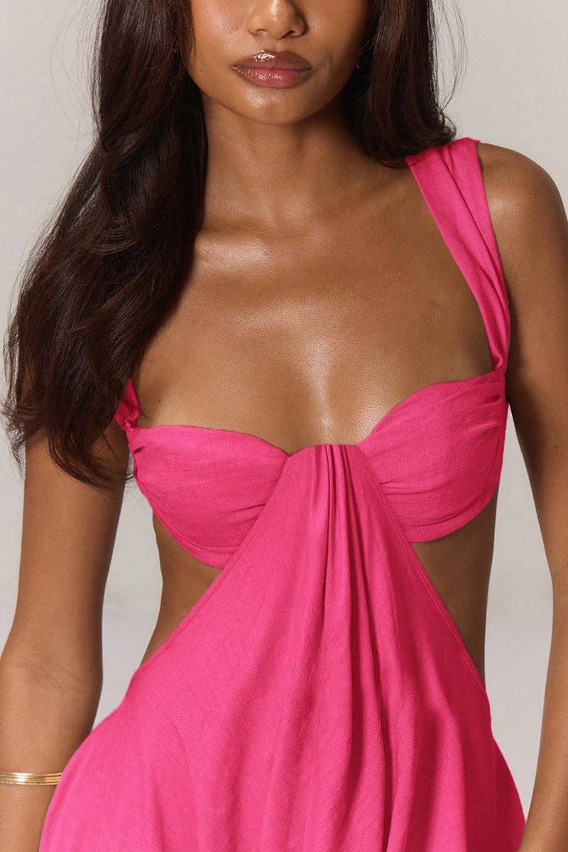 Mccolin - Wholesale Jumpsuit - Women's - Cutout Jumpsuit with Flowing Skirt9