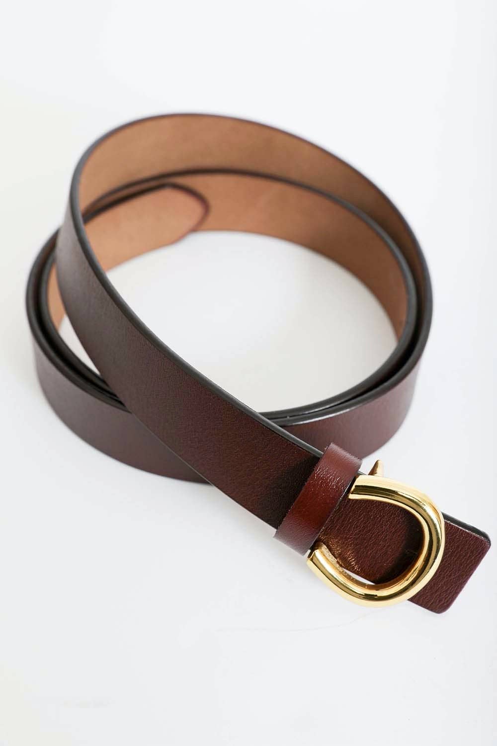 Leto Accessories – wholesale Belt – Women's – Minimalist Gold Horseshoe Belt - Top Seller4