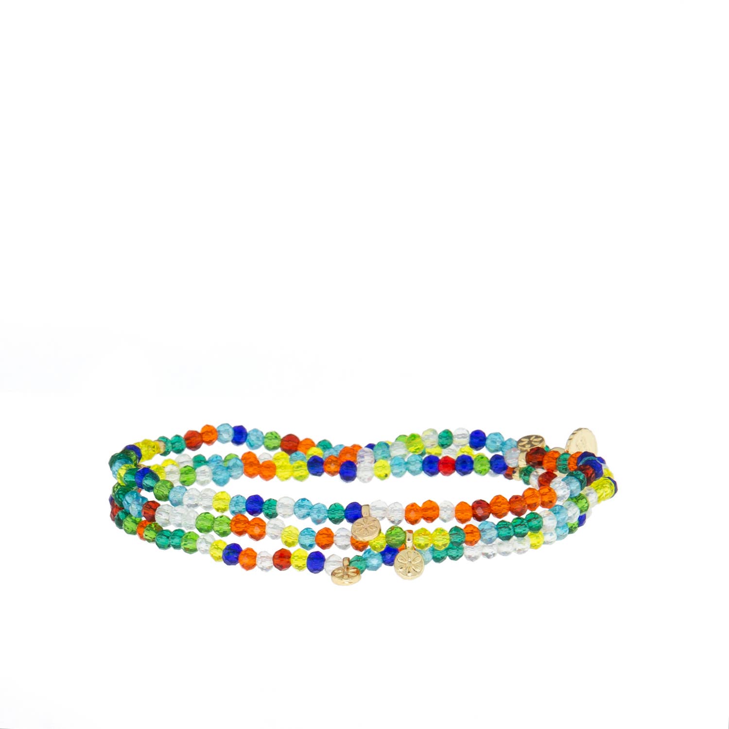 Marlyn Schiff - Wholesale Beaded Bracelet - mini disc stretch wrap1