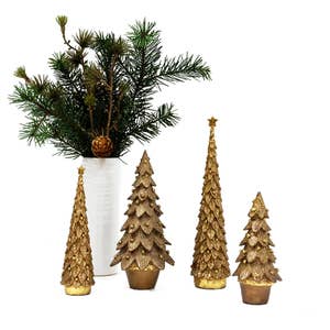HomArt Gold Luster Feather Tree (20 inch)