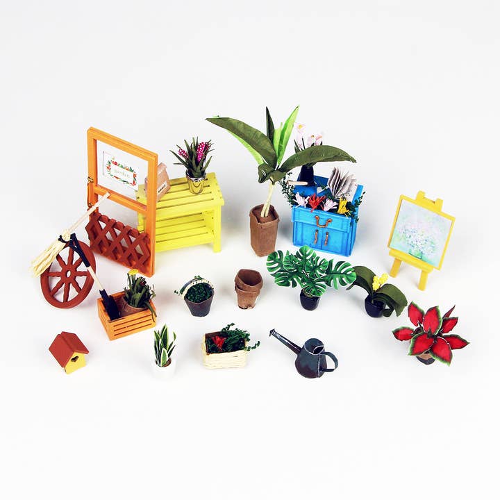 Hands Craft - Wholesale DIY Craft Kit - DIY Miniature House Kit: Cathy's Flower House