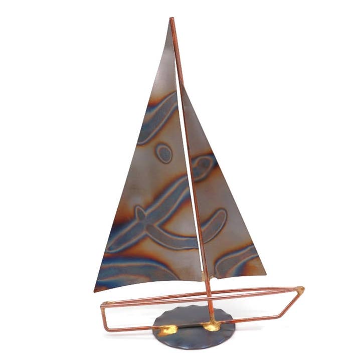 Sailboat with Two Sails for wholesale by Rock Creek Metal Craft