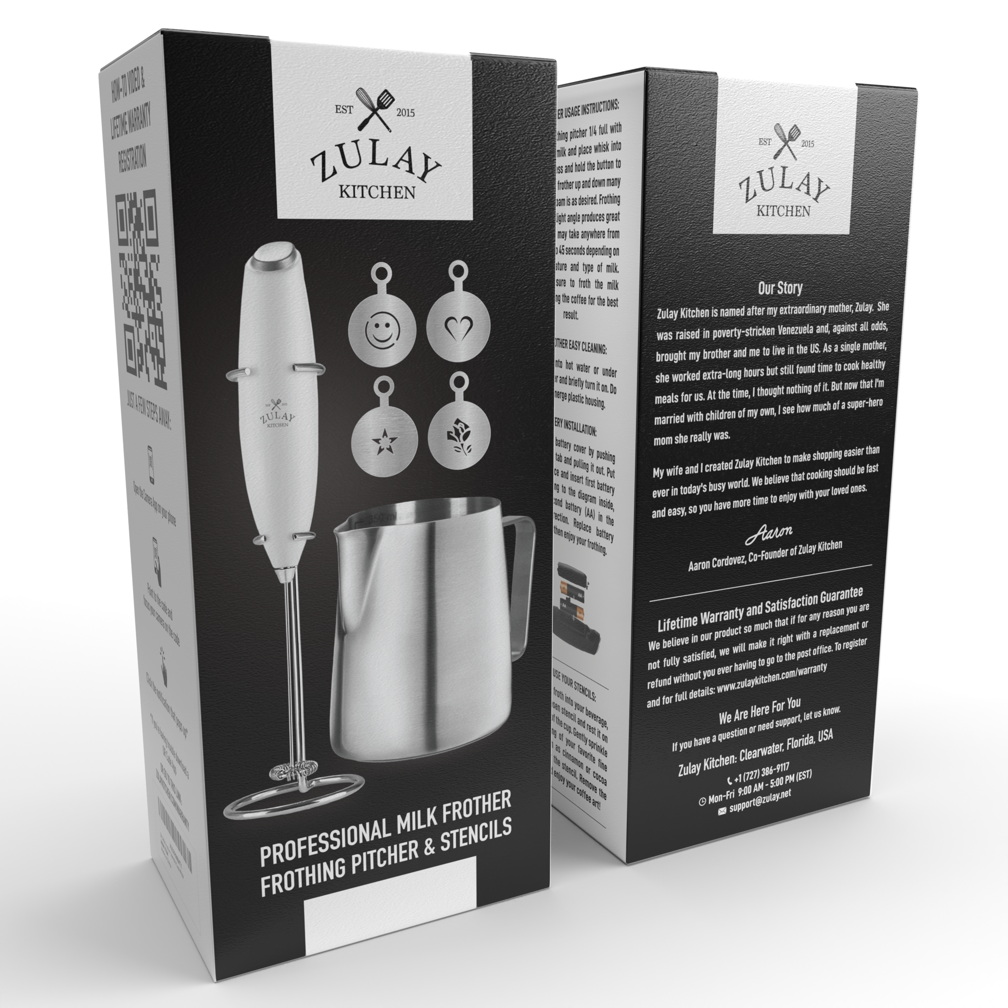 Zulay Kitchen - Wholesale Coffee Machine - Complete Milk Frother Set, Coffee Gift 9