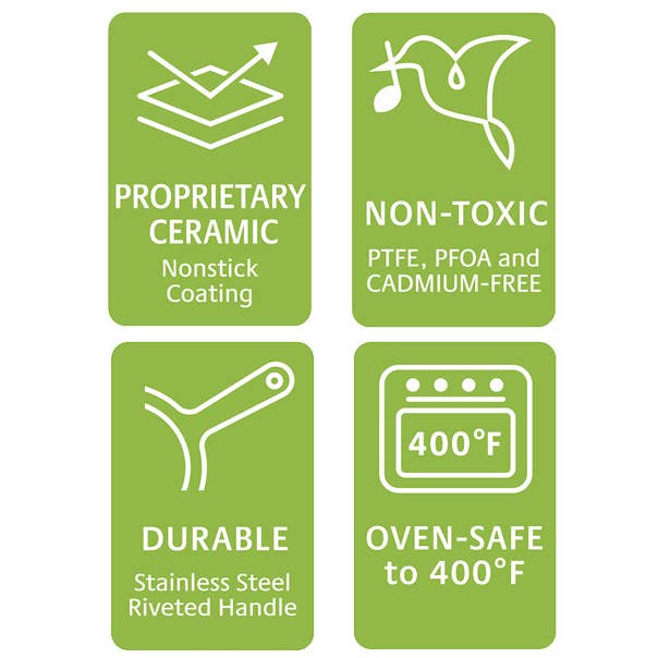 Kyocera International, Inc. - Wholesale Pan - 10" CERAMIC NONSTICK PFAS-FREE FRYPAN