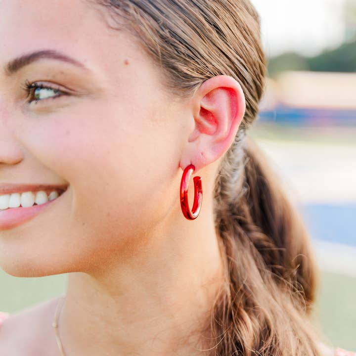 Taylor Shaye Designs - Wholesale Hoop Earrings - Gameday Metallic Hoops