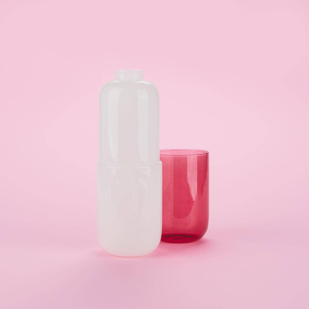 Balvi - Wholesale Water Bottle - Botella & Vaso, Water Pill, 550 ml, white/pink3