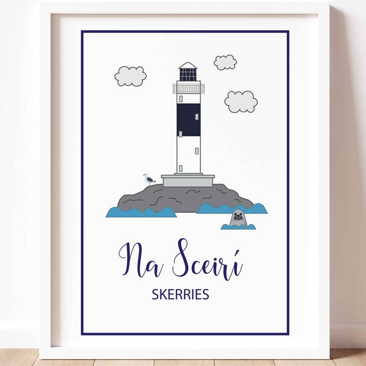 Rockabill Lighthouse Skerries für den Großhandel von Prints of Ireland