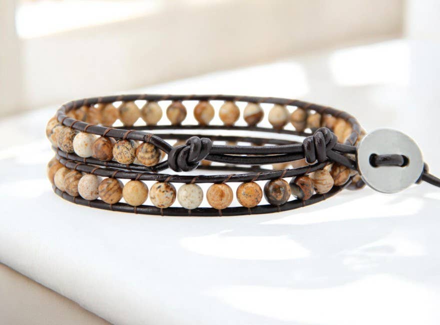 Cape Diablo - Wholesale Jewelry - Men's - Men's Picture Jasper Wrap1