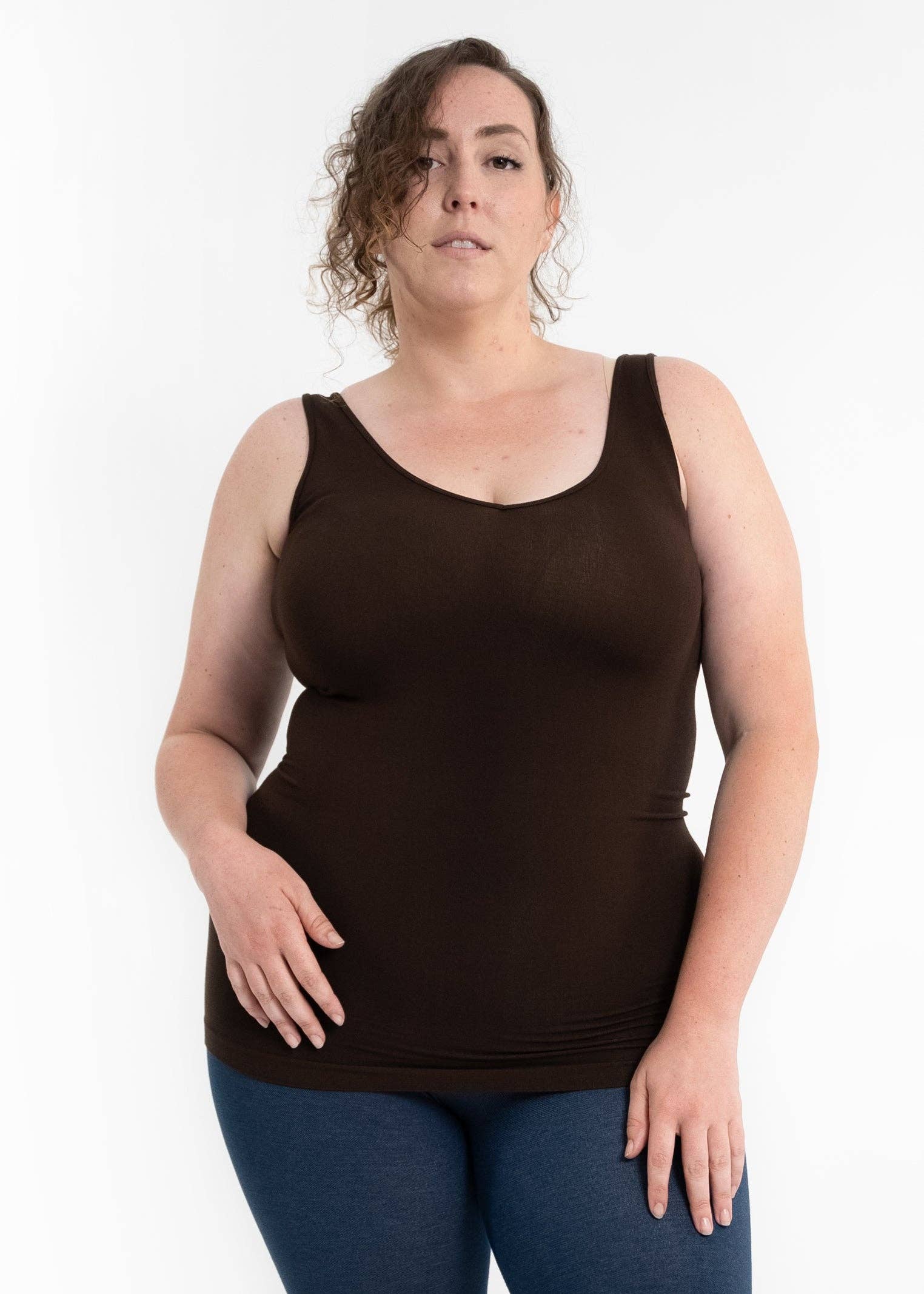 ELIETIAN - Wholesale Tank Top - Women's - Reversible Tank - Curvy Fit45