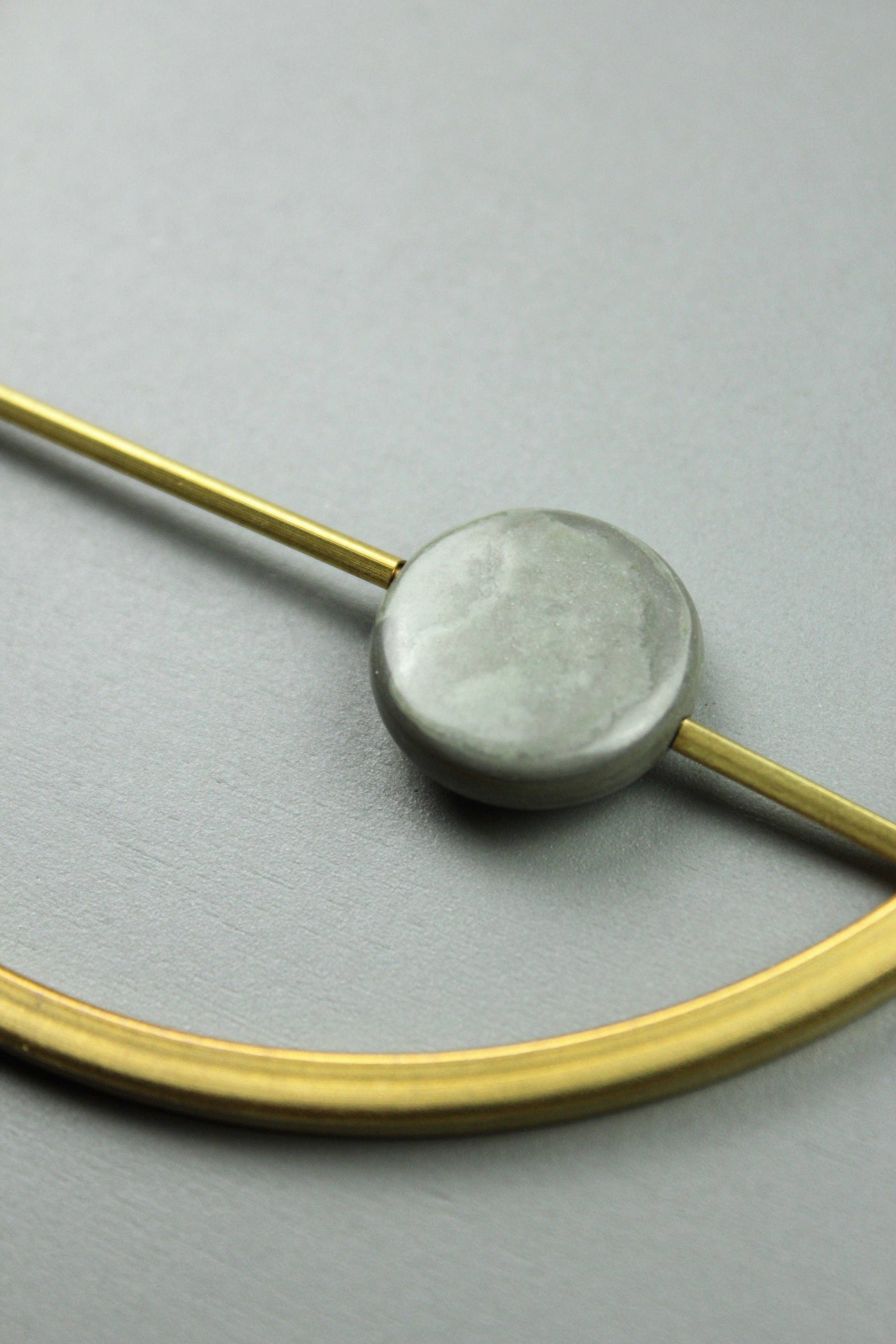 David Aubrey Jewelry – wholesale Pendant/charm necklace – ATH122 Geometric brass necklace3