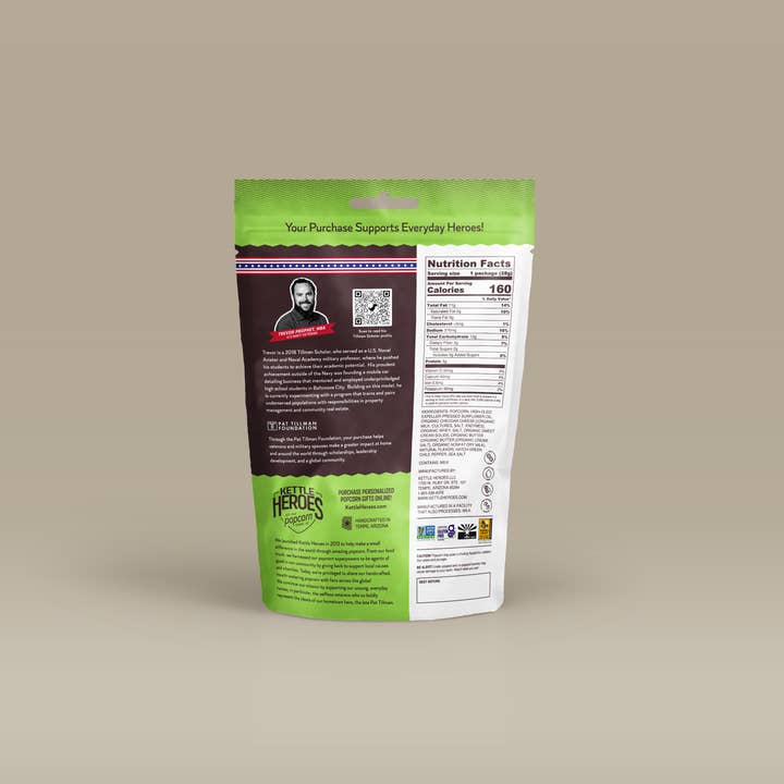 Kettle Heroes Artisan Popcorn - Wholesale Popcorn - Hatch Green Chile Cheddar Popcorn - Snack Pack1
