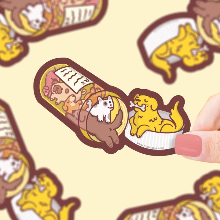 Puppy RX Pupscription Vinyl Sticker for wholesale by Turtle's Soup