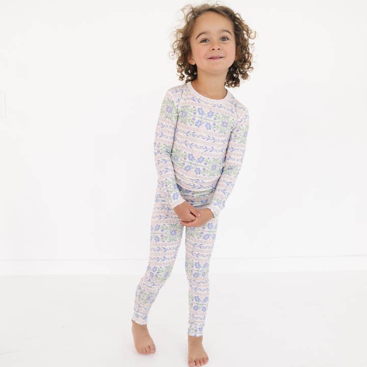 Spring Cascade Bamboo Toddler Pajama Set for wholesale by Motette