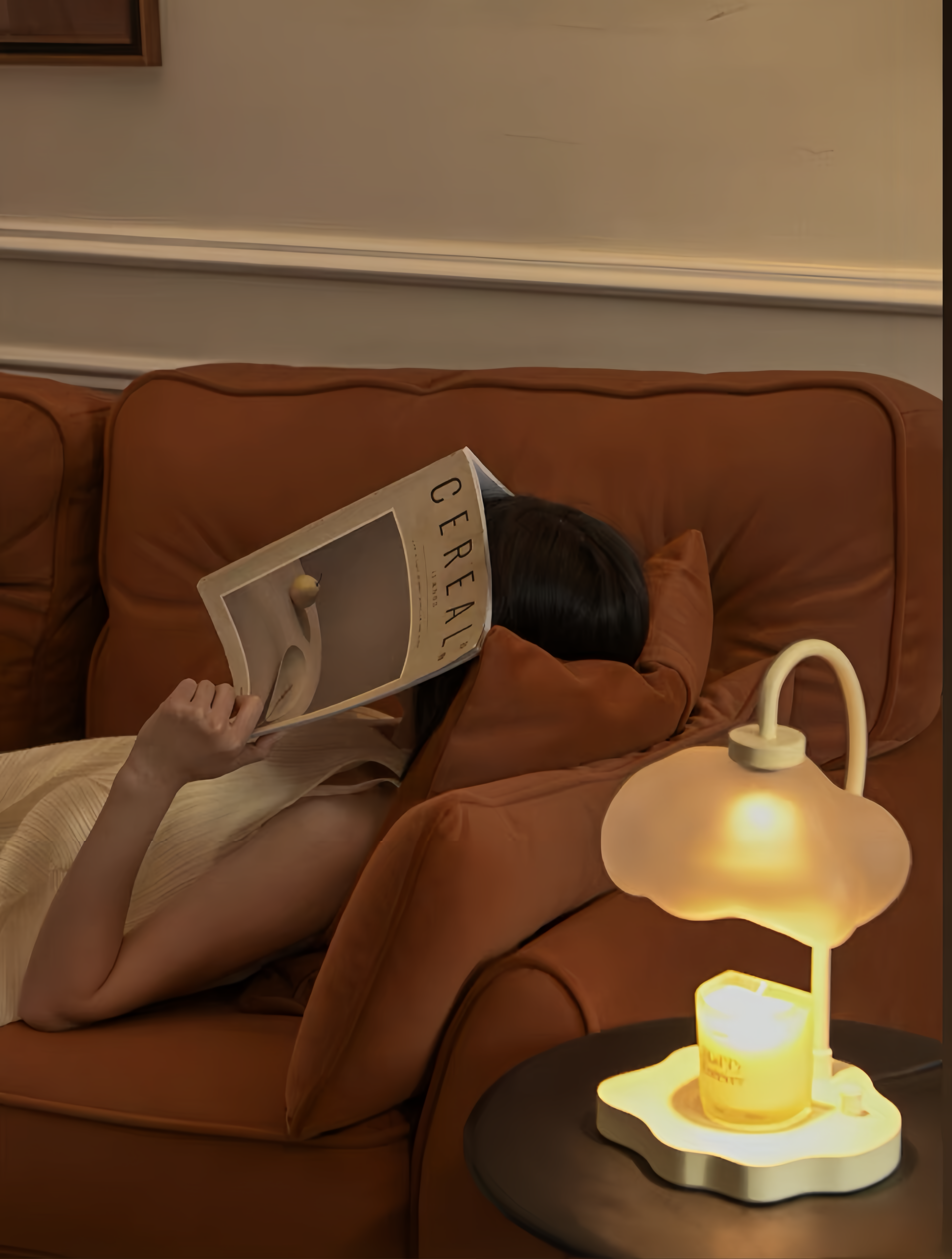 INSPECIAL HOME - Wholesale Accent/Desk Lamp - Cute Unique Dimmable Cloud Candle Warmer Lamp With Timer2