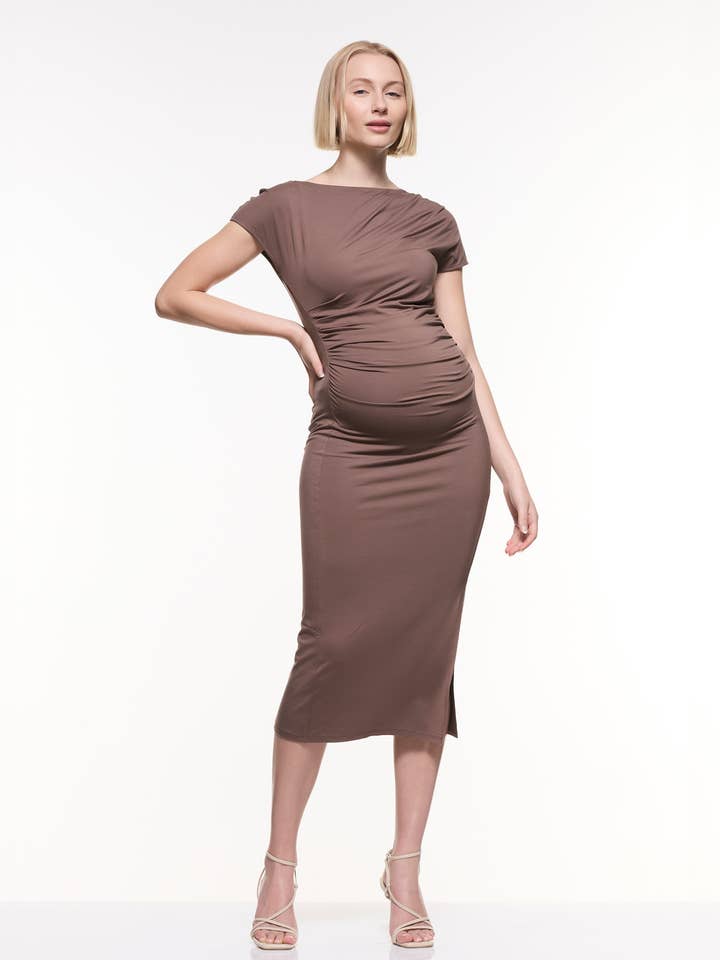Vestido Victoria Plissado por atacado de Soon Maternity