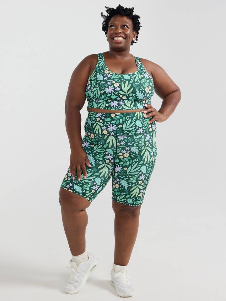 Calções de bicicleta para todos os dias Leaves & Blooms por atacado de Mama Movement