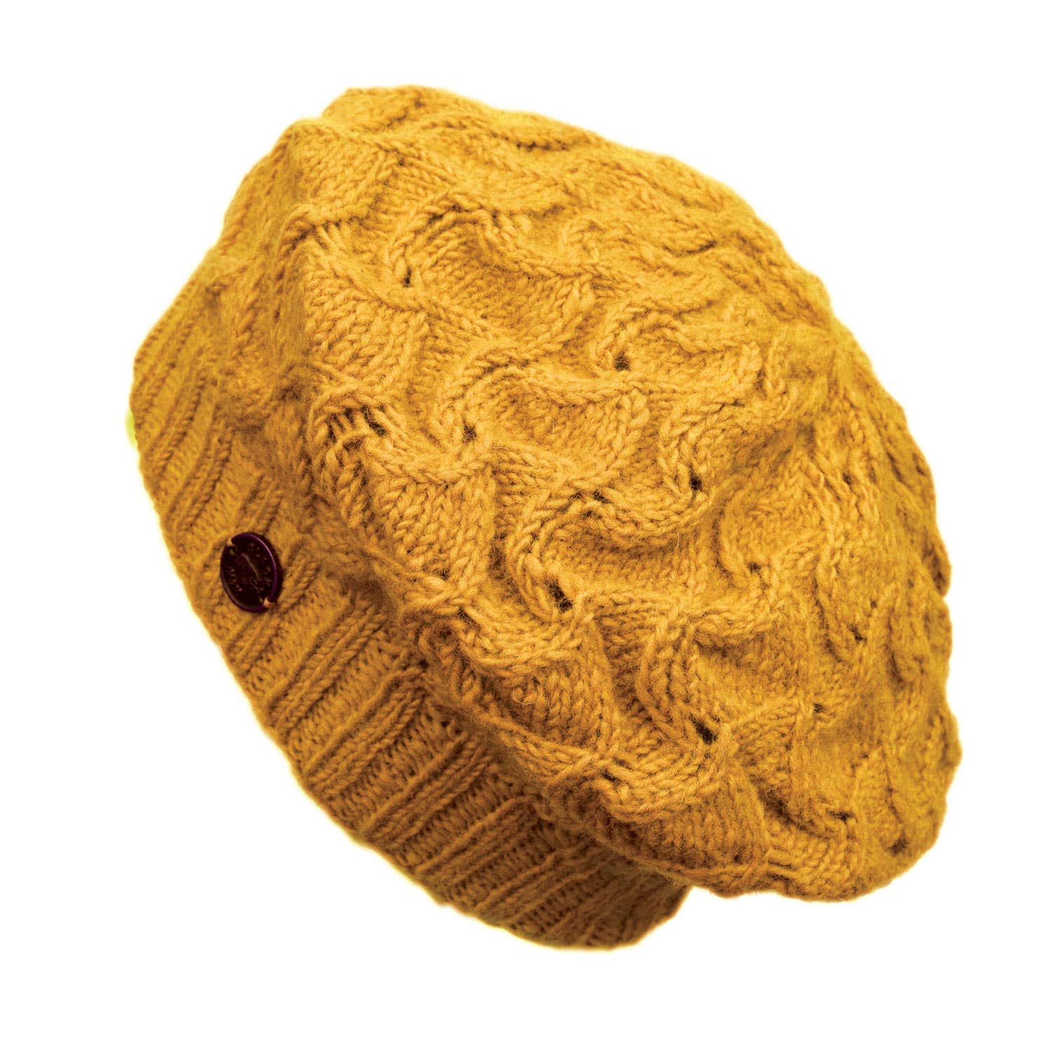 Black Yak Ltd - Wholesale Beret - Women's - Scroll Beret Pure Wool Hat - Knitted - Fair Trade0