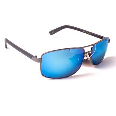 Metal Square Frame Sunglasses w/Sweat Bar - Assorted 3 Pack for wholesale by Mid America