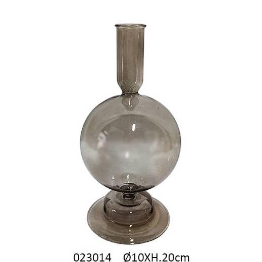 Castiçal 'Signature' Cinza Ø10 X H.20 cm por atacado de Faye