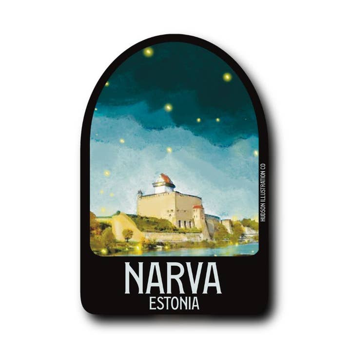 Narva Estonia Sticker/Magnet/Print/Ansichtkaart voor wholesale door About Town Co