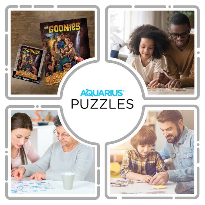 AQUARIUS, GAMAGO, ICUP, & ROCK SAWS by NMR Brands - Wholesale Puzzle - Adult - The Goonies 500 Piece Jigsaw Puzzle