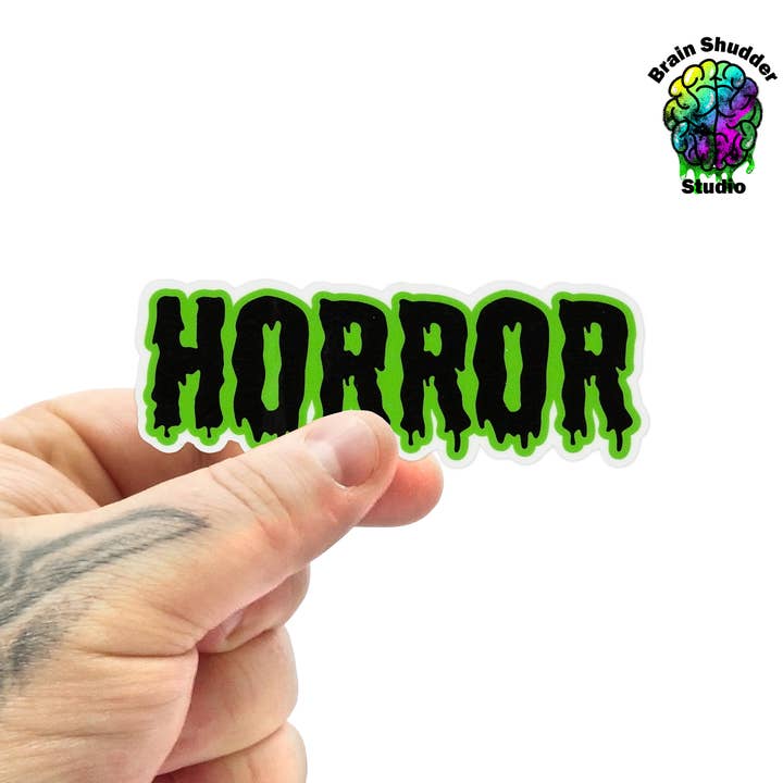 Brain Shudder Studio - Wholesale Sticker - Black and Green Horror Sticker2