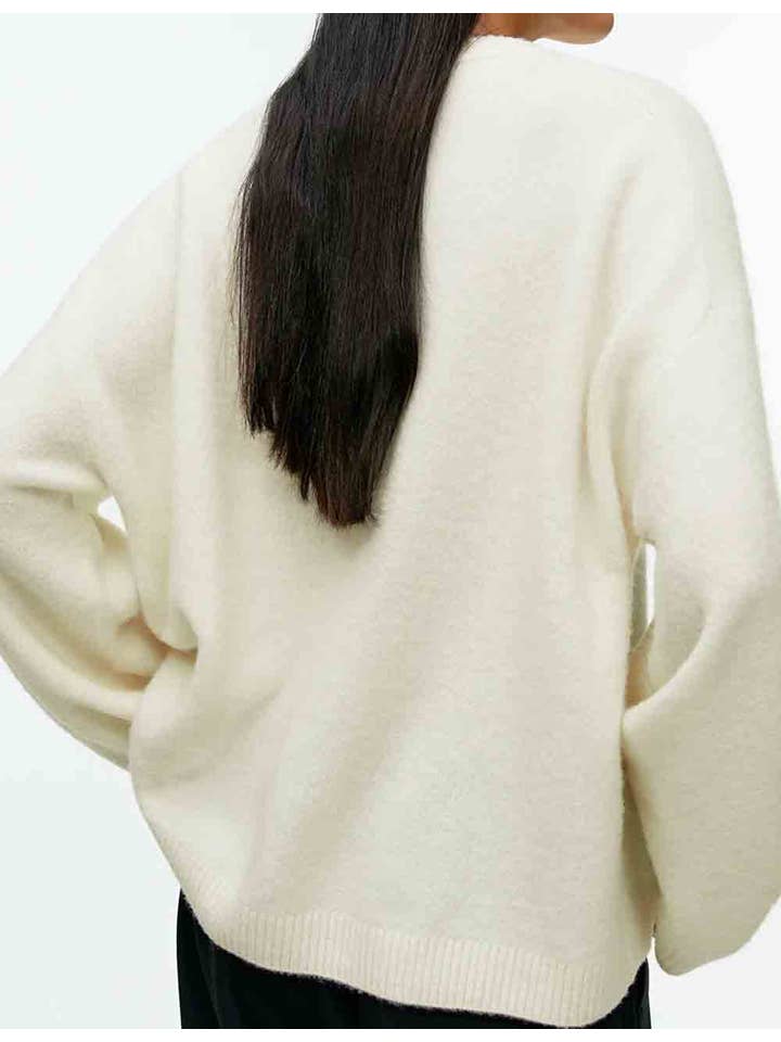 Sweetkama - Wholesale Knit Sweater - Women's - Ladies Round Neck Pullover Long Sleeves Sweater6