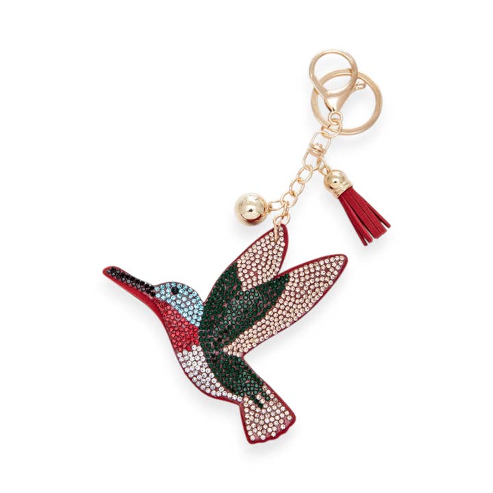 Artini Accessories - Wholesale Keychain - Women's - Humming Bird Rhinestone Pillow Key Chain
