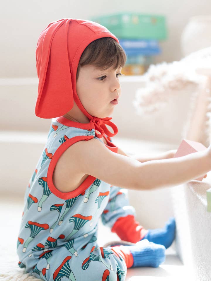 Salopette Billie en coton biologique - Champignon pour la vente par Ameelo