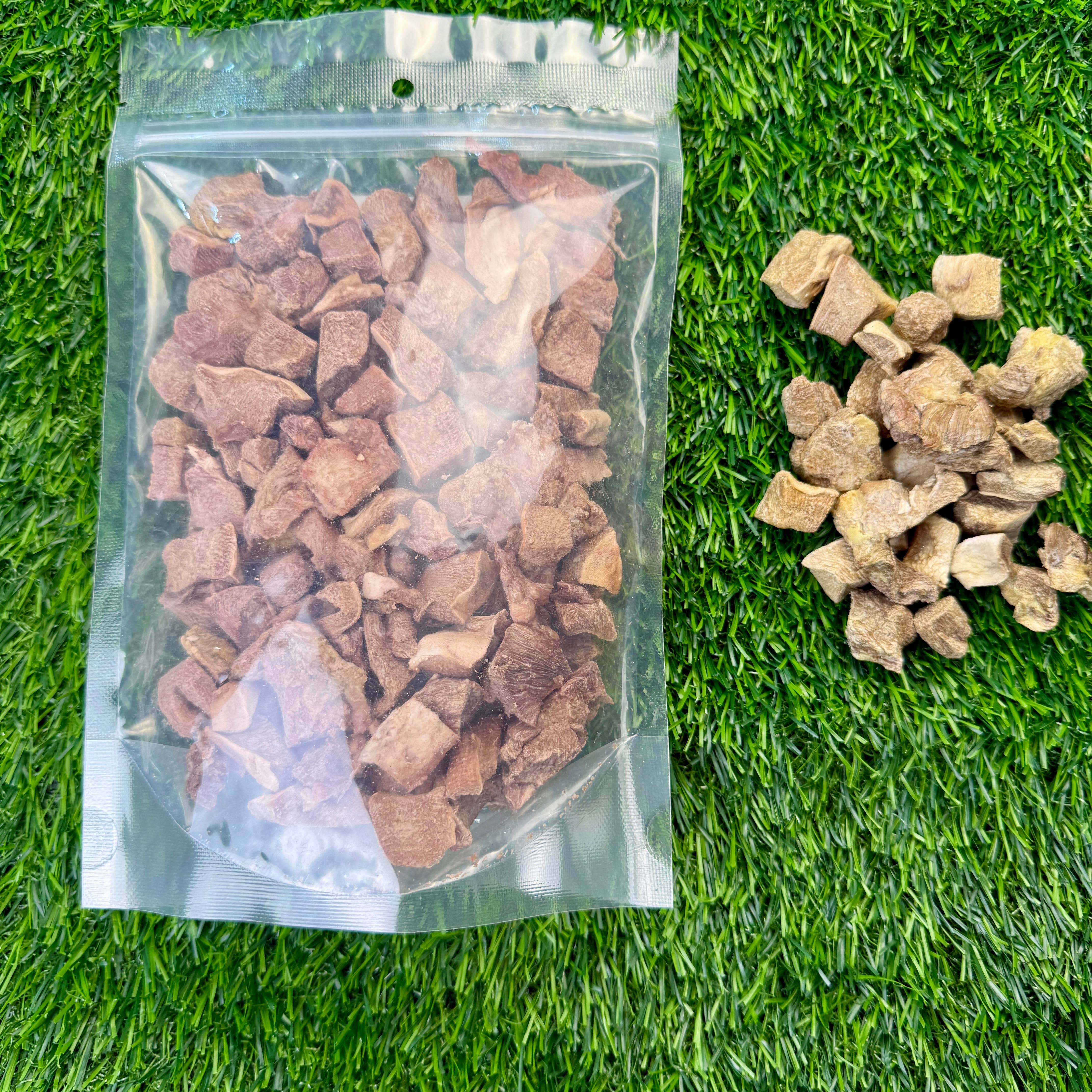 Golden Nibbles - Wholesale Pet Treats - Dog - Pork Tongue - 3oz Bag - Freeze-Dried Treat for Dogs & Cats1