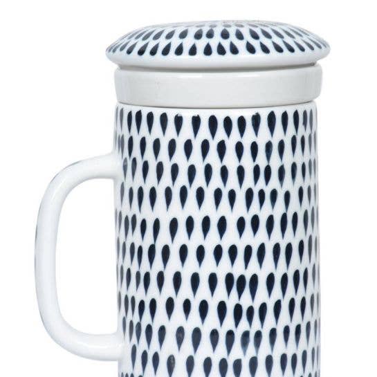 Khla - L'épicerie du Mékong - Wholesale Coffee/Tea Cup - Tea mug: Black dot