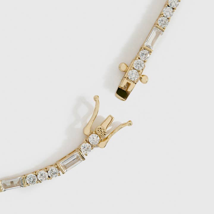 Gold Amina Tennis Bracelet for wholesale on Faire3