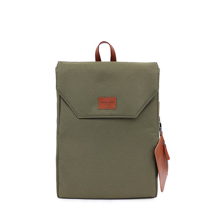 Ferrat Khaki 13'' Backpack for wholesale by Maison Sacrée