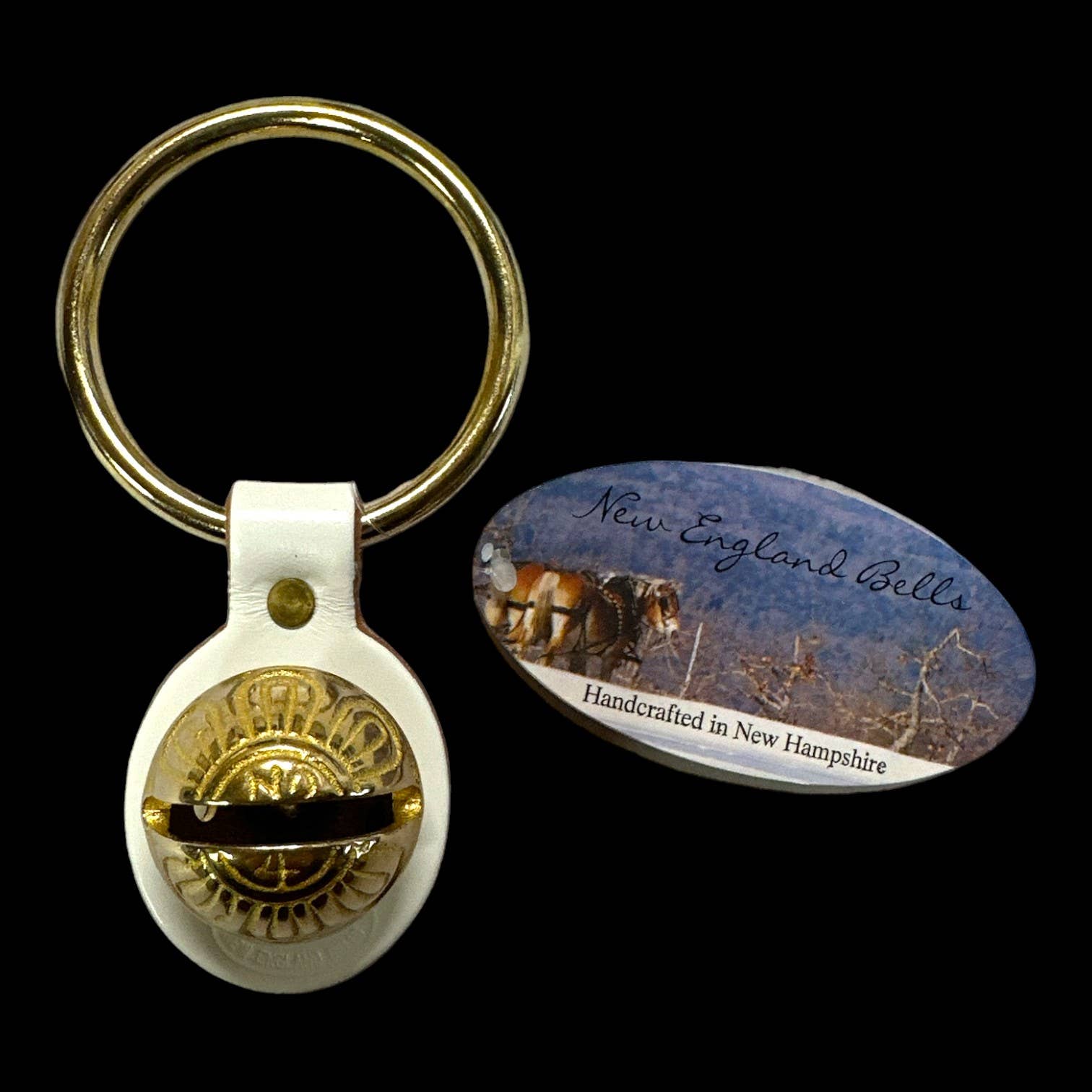 New England Bells - Wholesale Bell - Traditional Strap Bells - #4 Size Bells - 1 Bell on Strap7