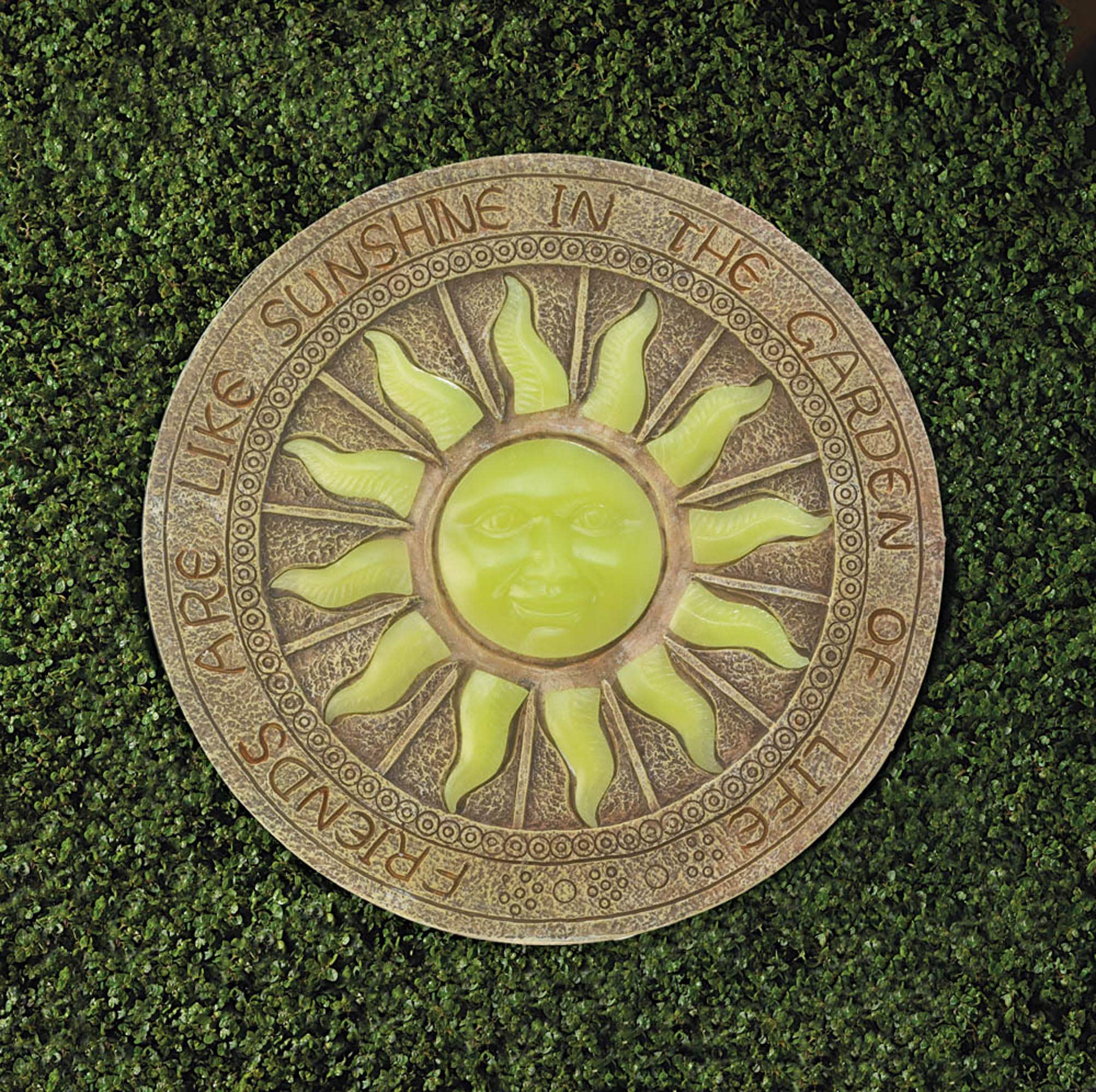 Zingz Home - Wholesale Stepping Stone - Bursting Sun Glowing Stepping Stone2