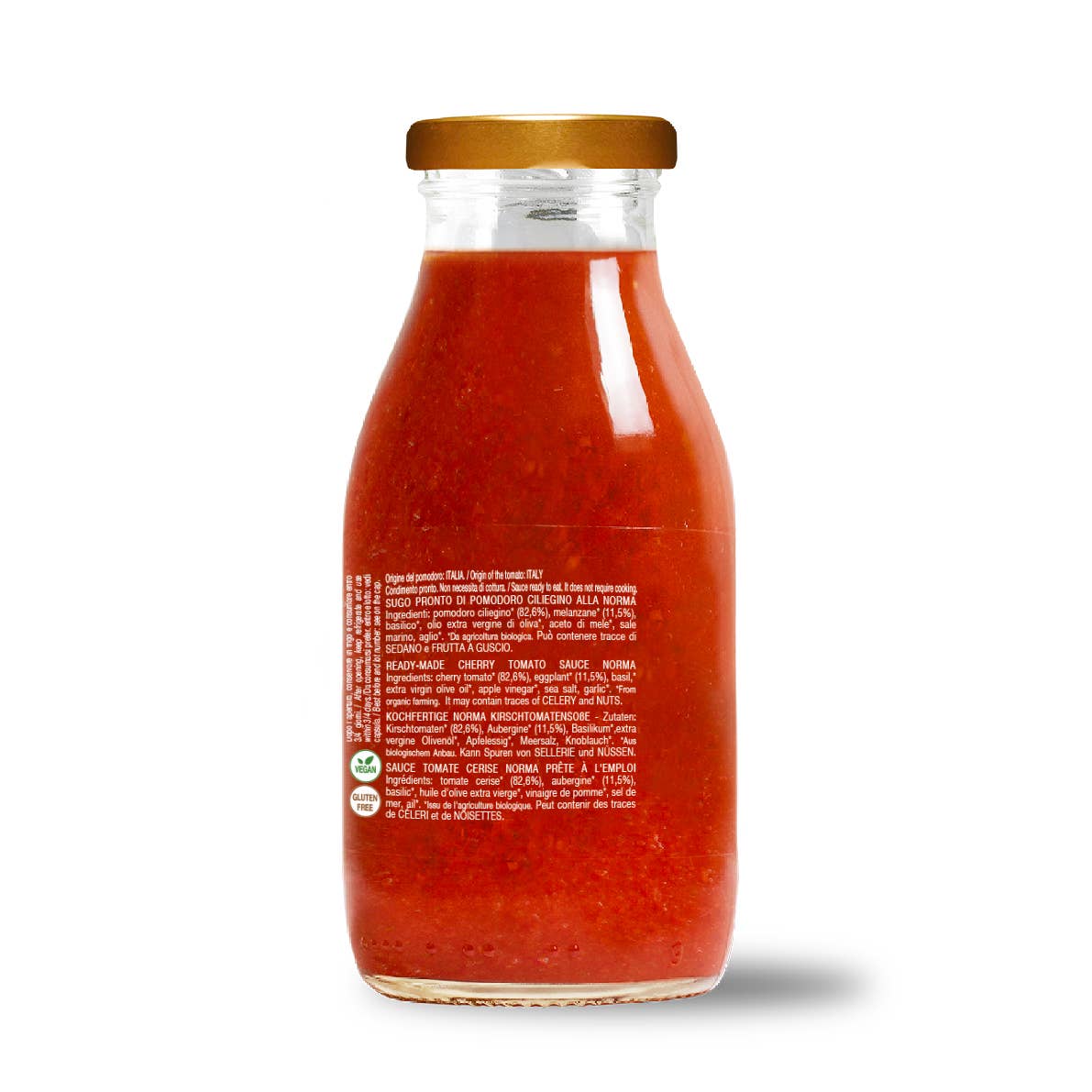 CONVIVIA for italian food lovers - Wholesale Pasta Sauce - Ready-made organic cherry tomato sauce 250g1