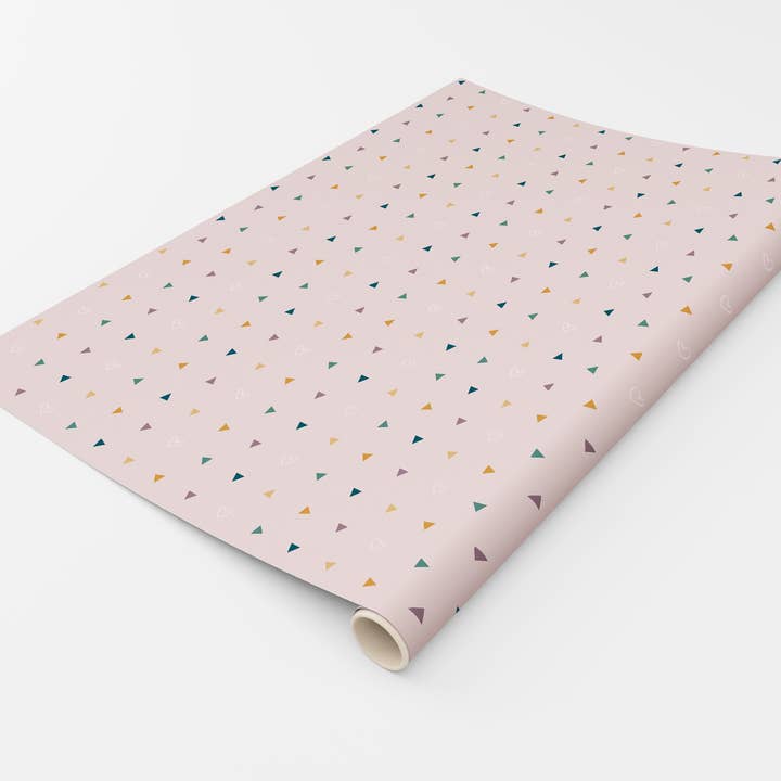 triangle + coeurs feuille de papier d'emballage pour la vente par mavisBLUE paper goods