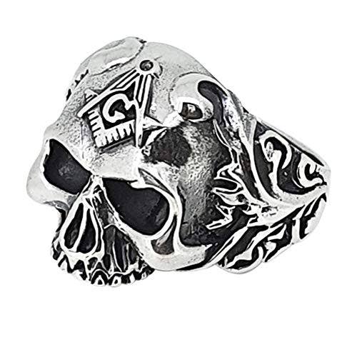 Anel Rocker Gothic Punk Punk em Prata de 1ª Lei 925 por atacado de VN Jewellery