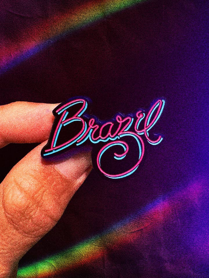 Brazil - Cult Film - Enamel Pin for wholesale by Midnight Dogs