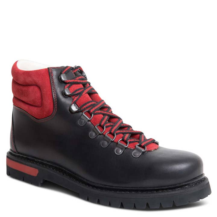 black red Geiselstein boot for men | Schuhwerk Schwangau for wholesale on Faire1